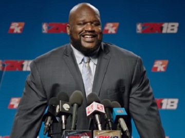 Shaquille O'Neal in NBA 2K18 Commercial