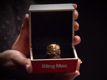 McDonald's Bling Mac Ring Commercial