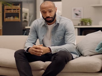 Thierry Henry in Samsung QLED TV Advert