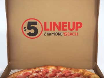 Pizza Hut $5 Lineup Commercial