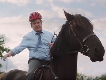 Aunt Bessie's TV Advert - Man Riding a Horse