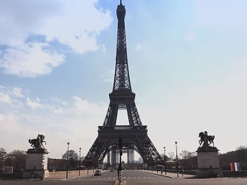 Facebook Coronavirus Covid-19 Commercial - Empty Places Eiffel Tower