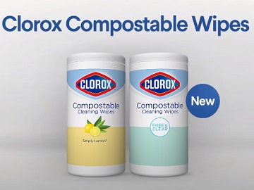 Clorox Compostable Cleaning Wipes Commercial