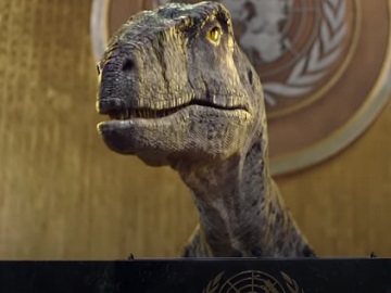 UNDP United Nations Commercial - Dinosaur Frankie the Dino Giving Speech at UN General Assembly