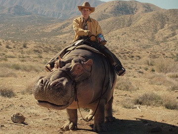 AirHeads Commercial - Man Riding Hippo in the Desert