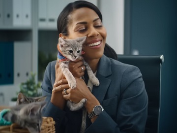 Avalara Commercial Actress - Woman Holding A Kitty