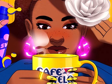 Café Bustelo Animated Commercial - Feat. Woman at Salon Drinking Coffee