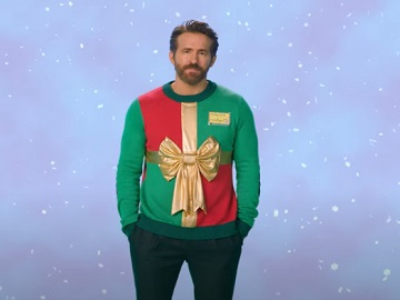 SickKids Foundation Ryan Reynolds Talking Holiday Sweater Christmas Commercial