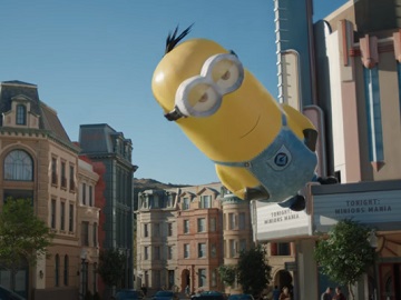 Uber Eats 3 Months with $0 Delivery Fee Inflatable Minion Commercial